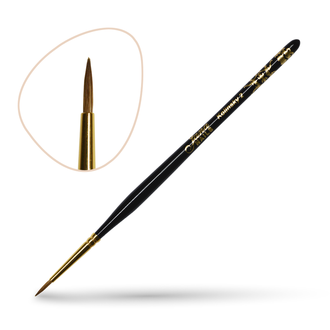 Kolinsky brush No2 gold edition Kistovi / Brushes Shop Jana Nails